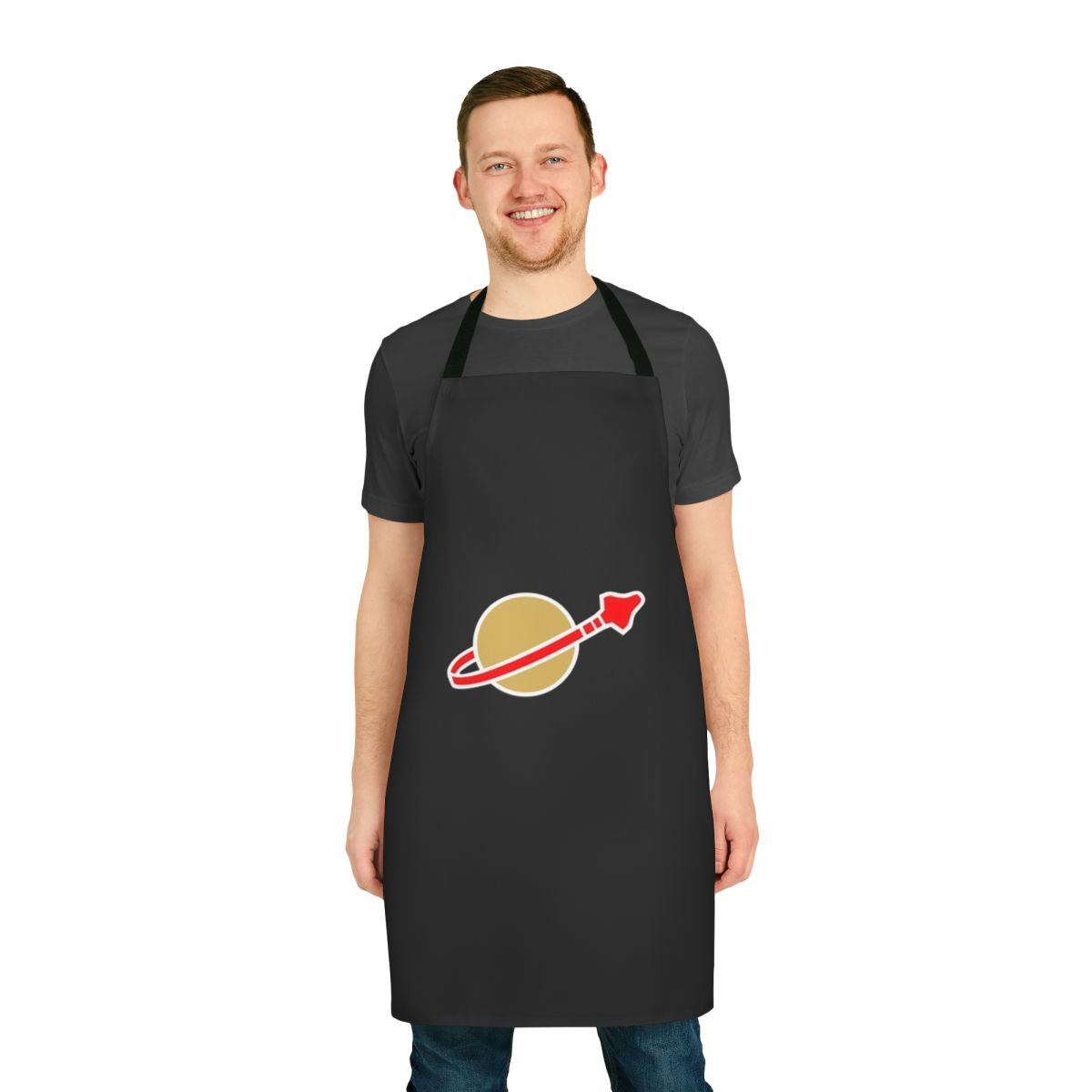A high-quality apron featuring a Lego-inspired design, perfect for the home cook or Lego enthusiast.