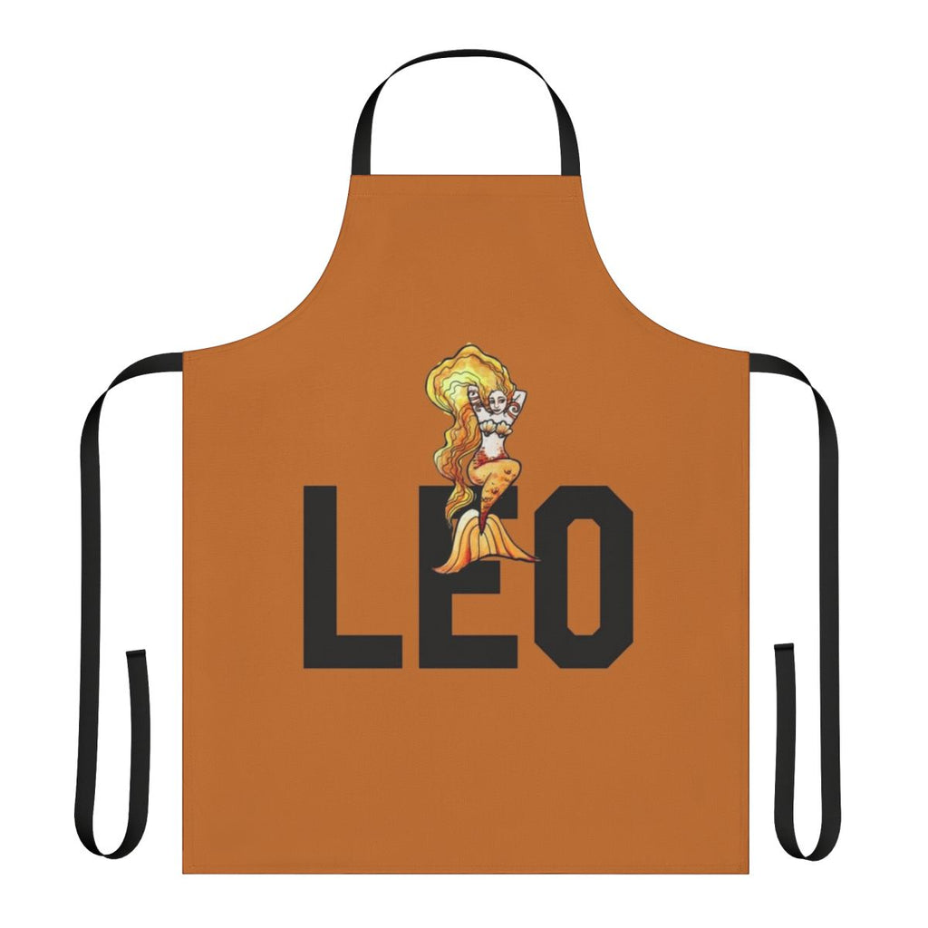 Whimsical apron featuring a lion-mermaid design, perfect for the animal lover in your life.