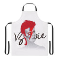 A stylish apron featuring a lightning design by renowned artist Alejandro Mogollo.