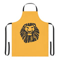 Apron featuring a bold and vibrant lion king logo design