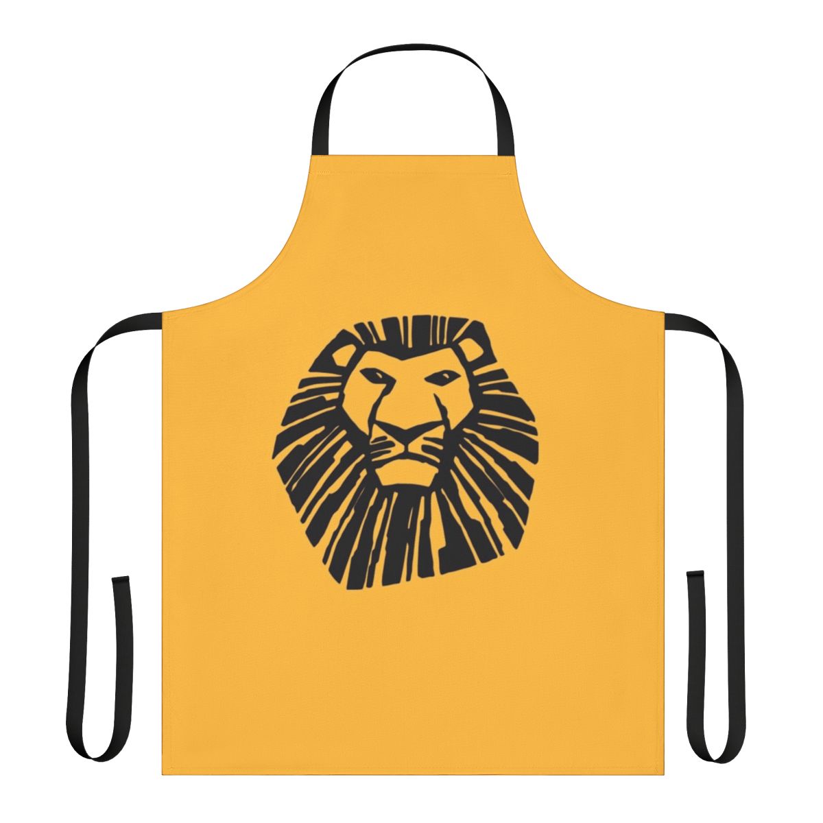 Apron featuring a bold and vibrant lion king logo design
