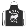 Vibrant lion print apron with a bold and unique design