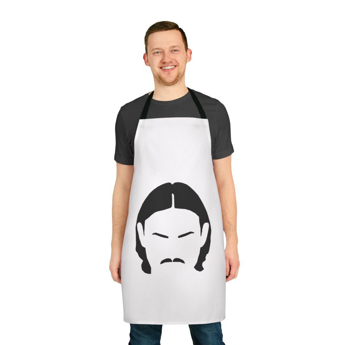 Little Big inspired apron with music notes and band logo design