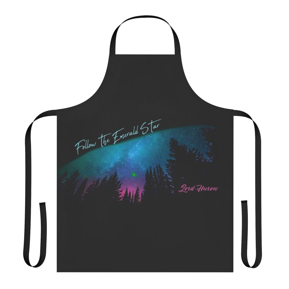 Lord Huron inspired apron with galaxy print design