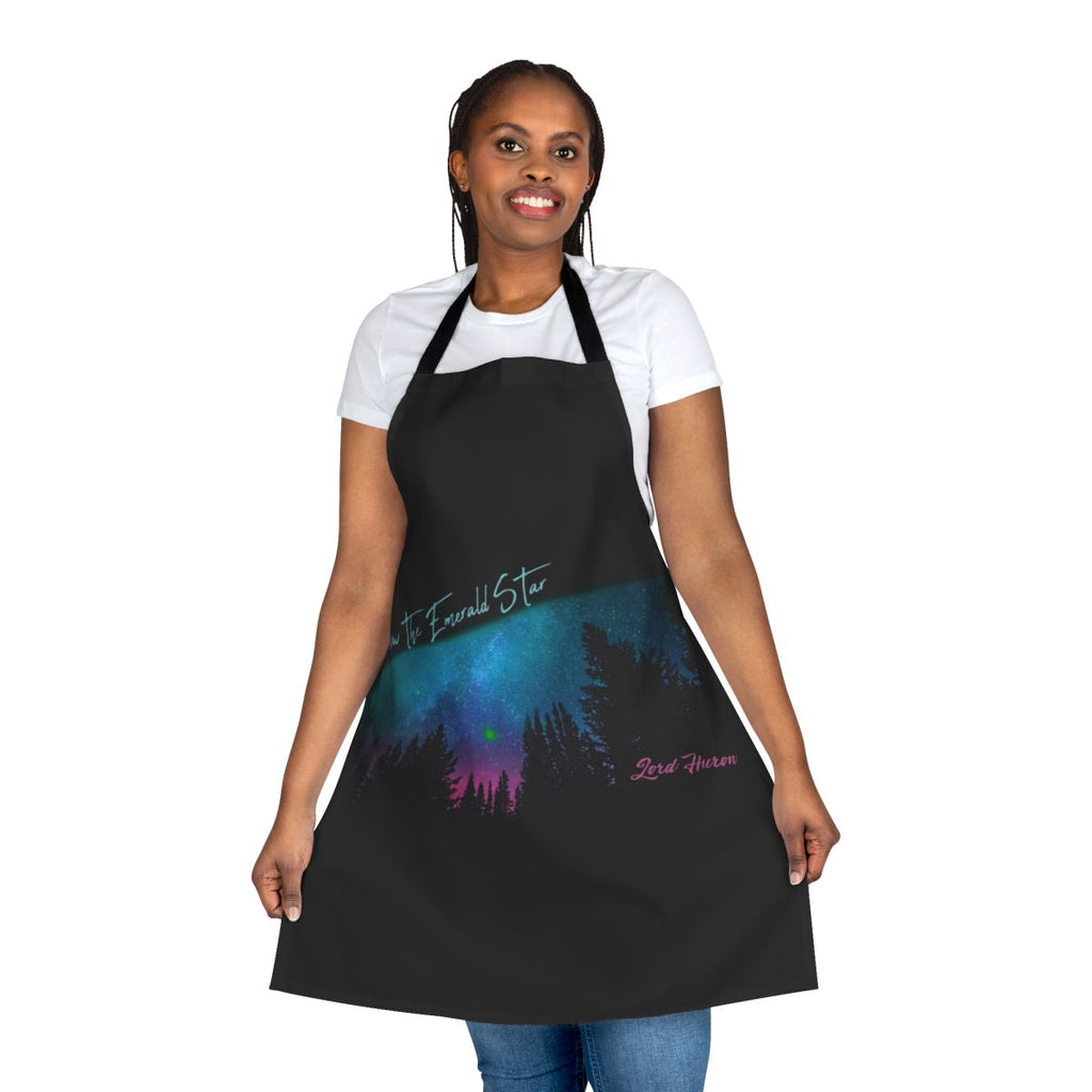 Lord Huron inspired apron with galaxy print design
