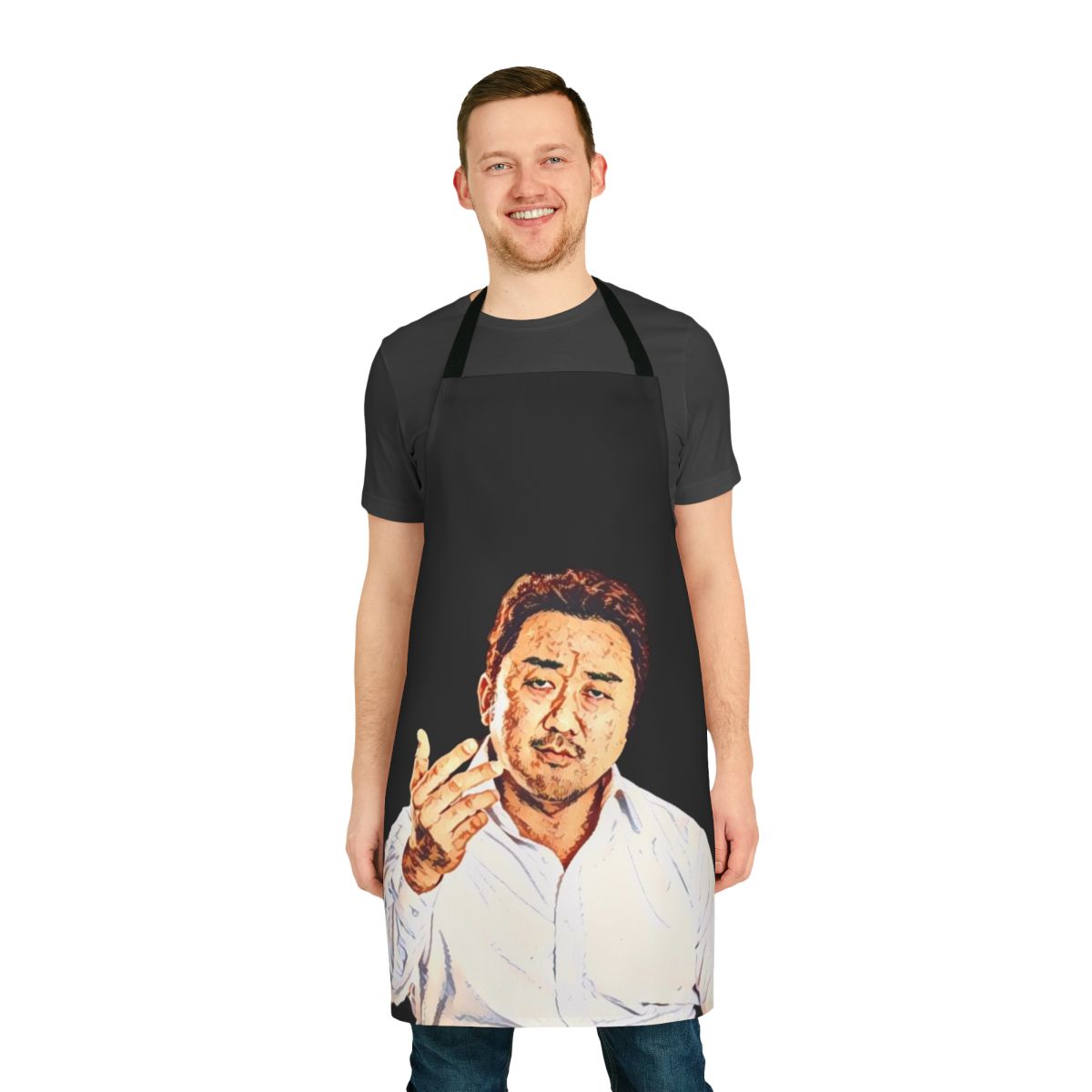 Ma Dong Seok inspired cooking apron with high-quality design and materials