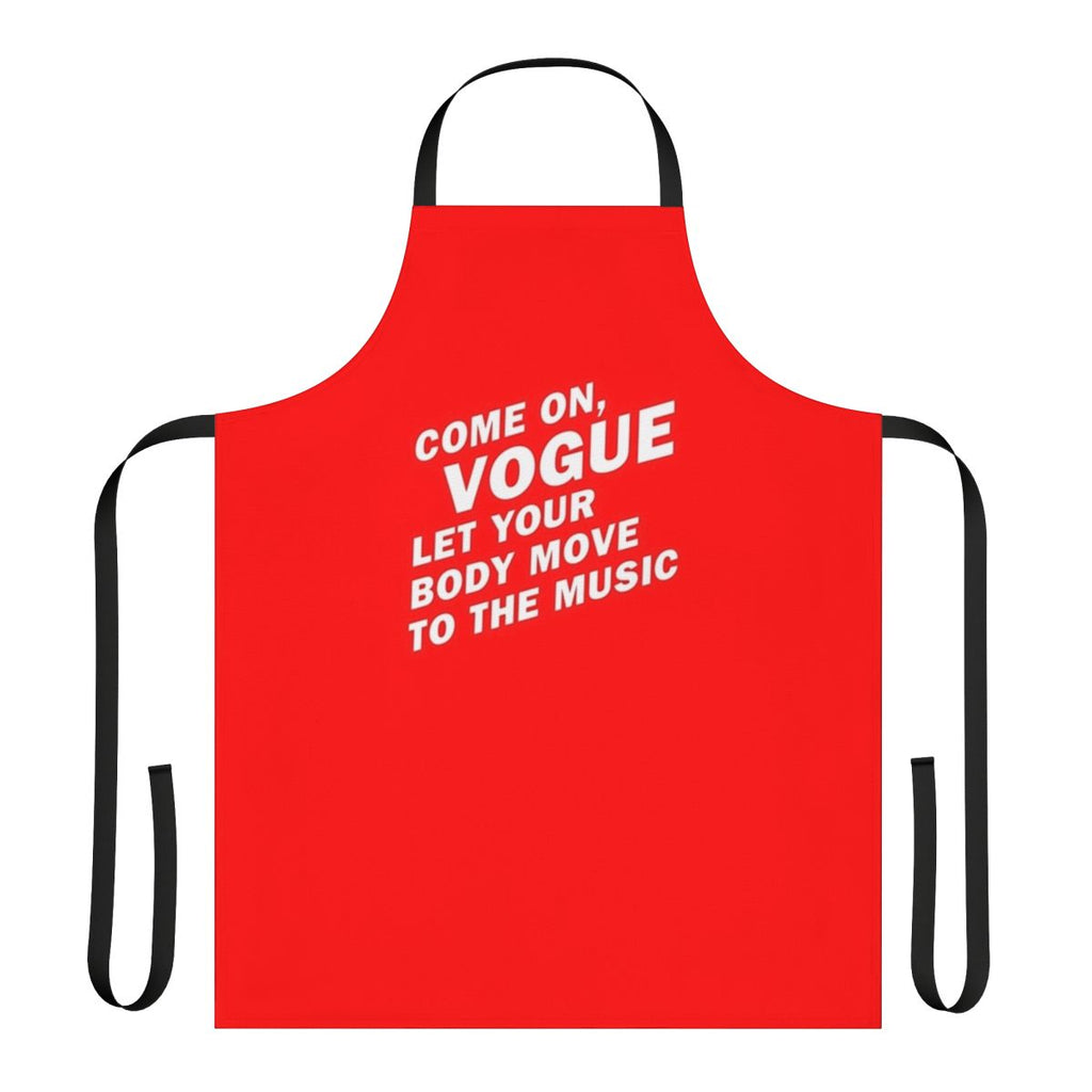 Madonna inspired apron with her iconic silhouette and lyrics