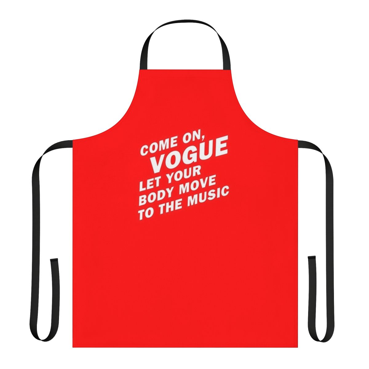 Madonna inspired apron with her iconic silhouette and lyrics