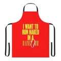 Madonna-inspired apron with album art and famous song titles