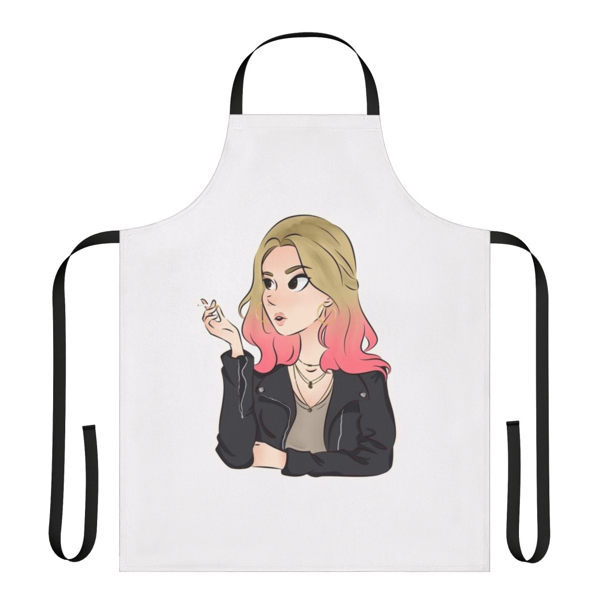 Maeve Wiley Sex Education themed apron with humorous design
