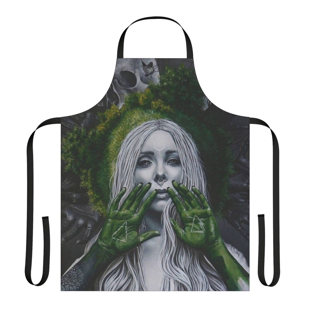 Stylish Maria Brink Inspired Apron with Metal and Alternative Music Themes