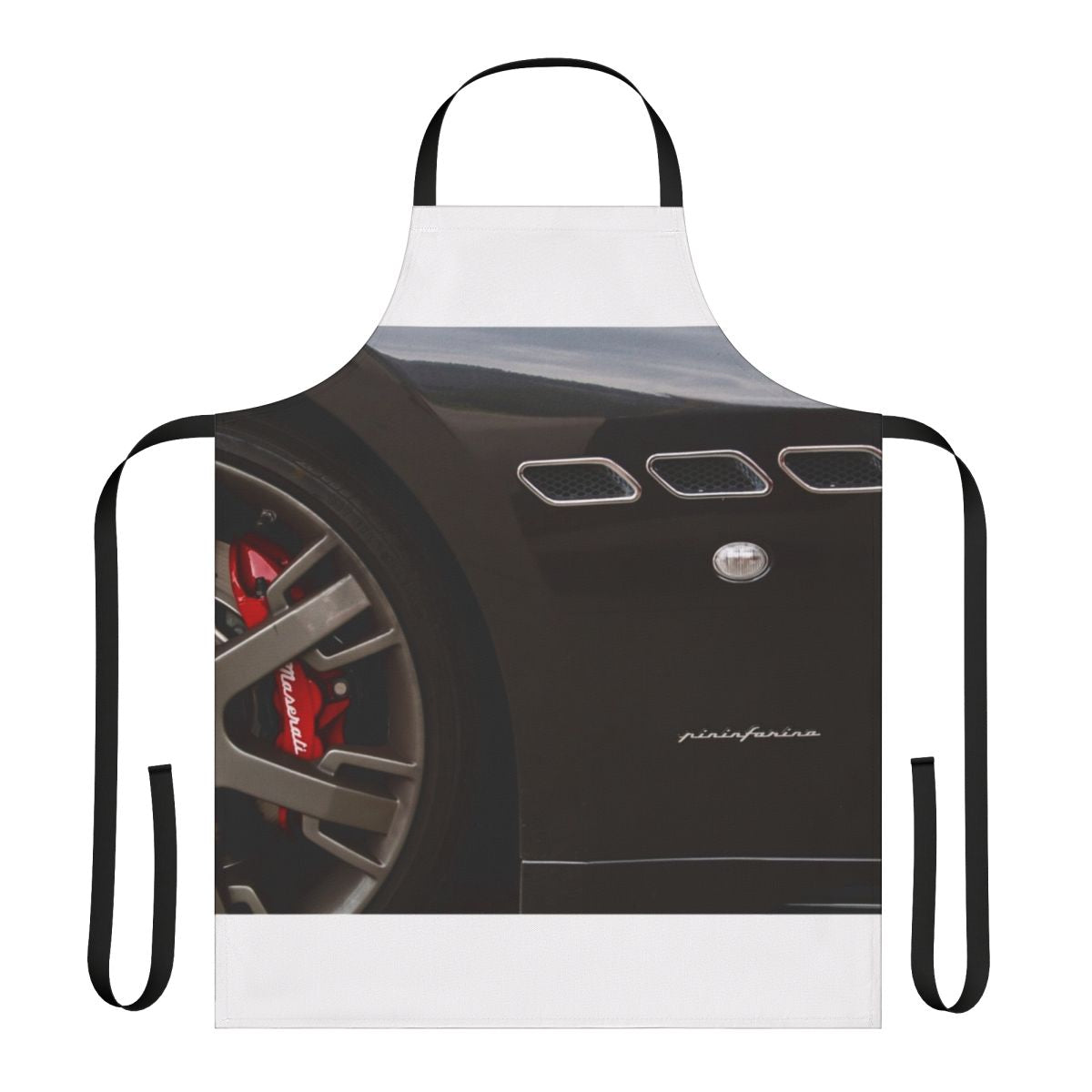 Maserati Granturismo-inspired apron for automotive enthusiasts
