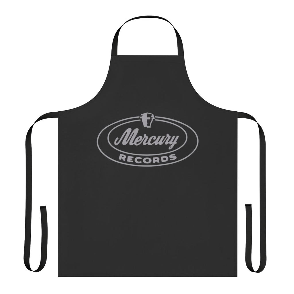 Stylish Mercury Label Inspired Apron with Retro Music Vinyl Design