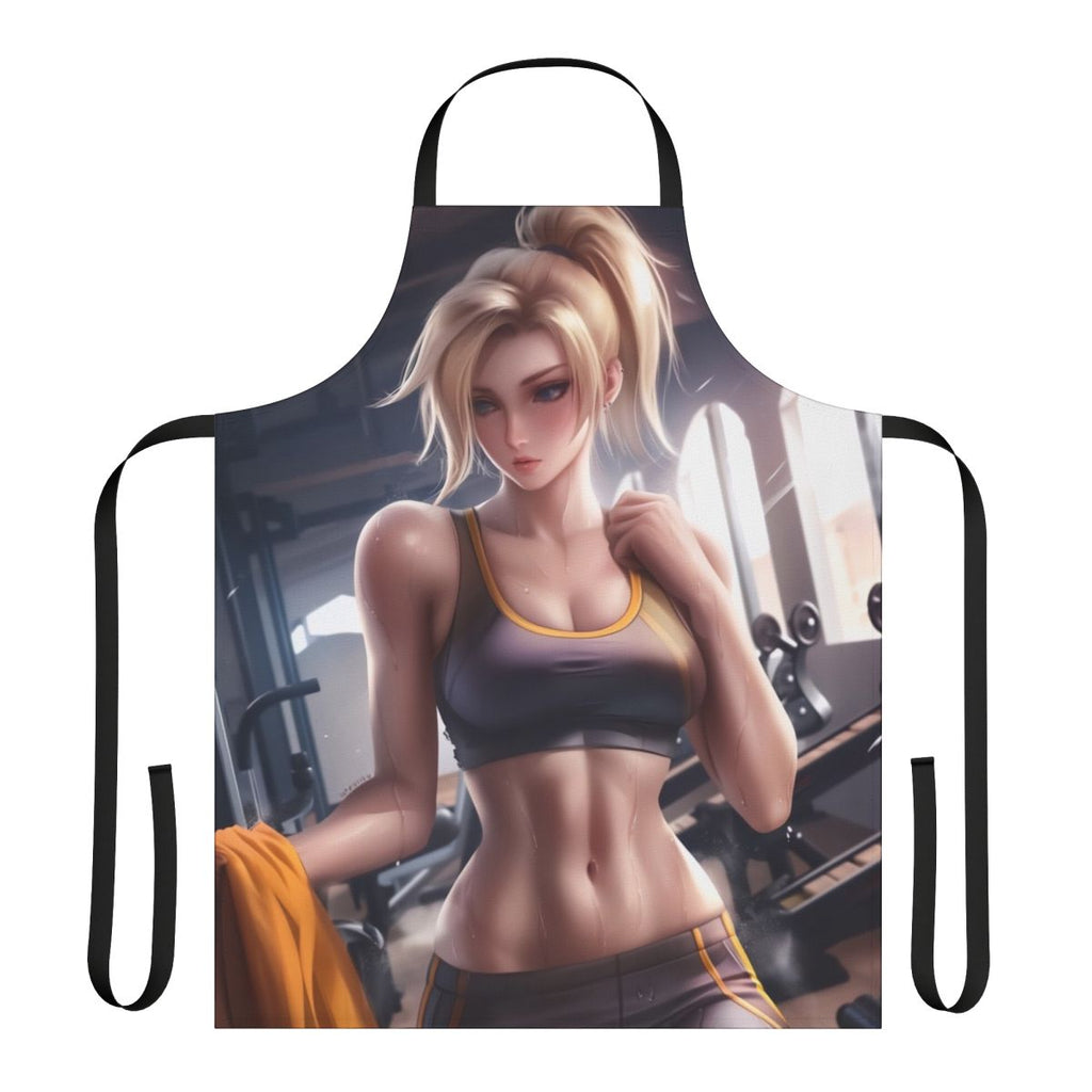 Stylish Mercy-Inspired Apron for Fitness and Cosplay