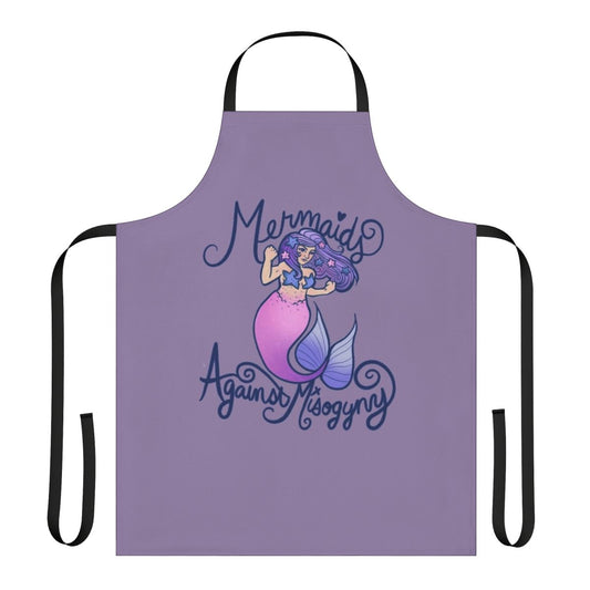 Mermaids Against Misogyny Apron featuring a whimsical mermaid design