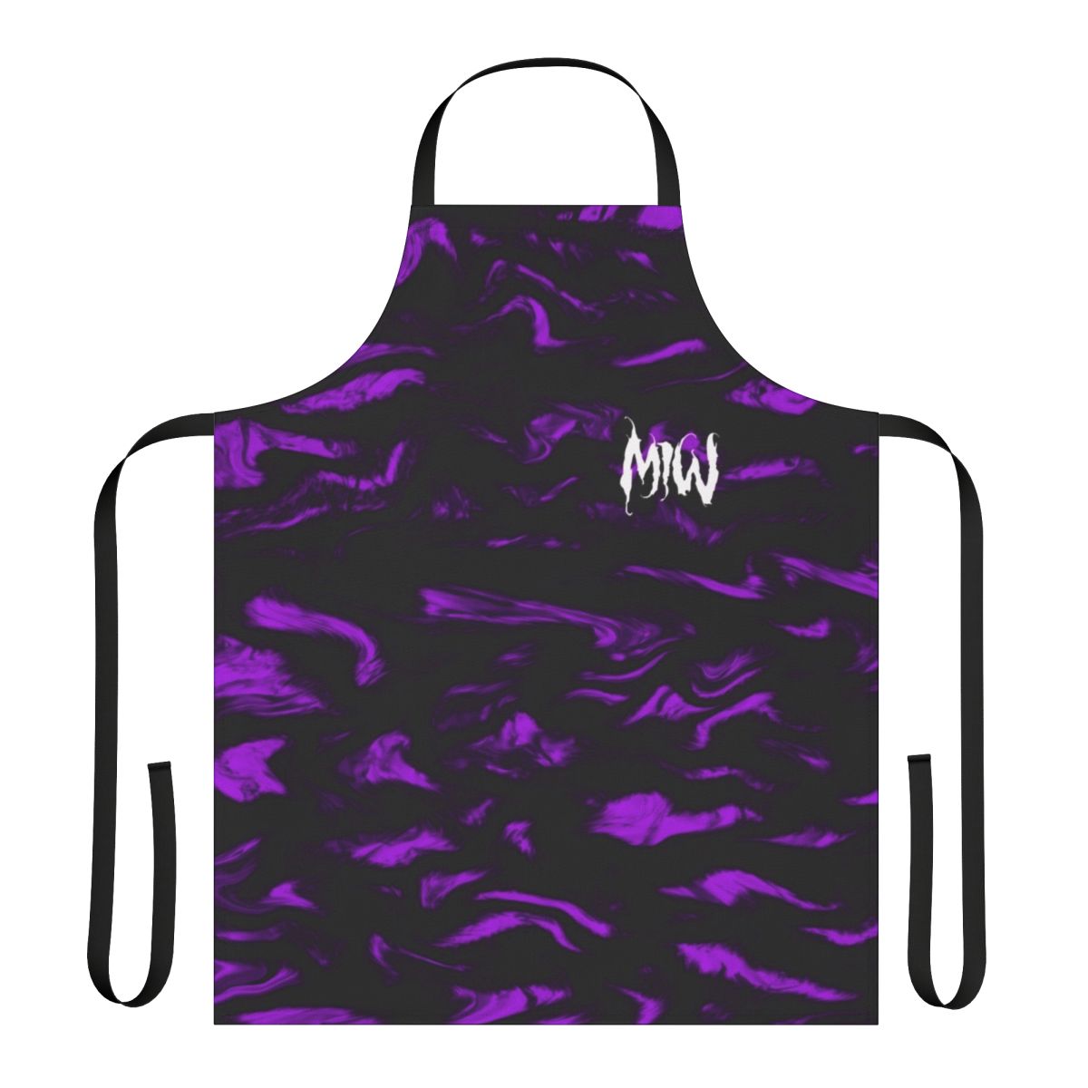 Motionless in White-inspired apron with a bold, dark design