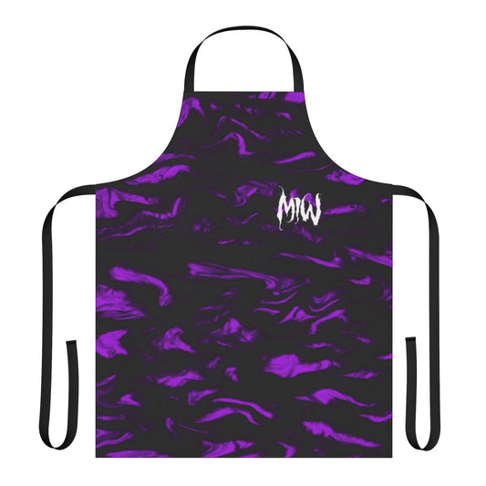Motionless in White-inspired apron with a bold, dark design