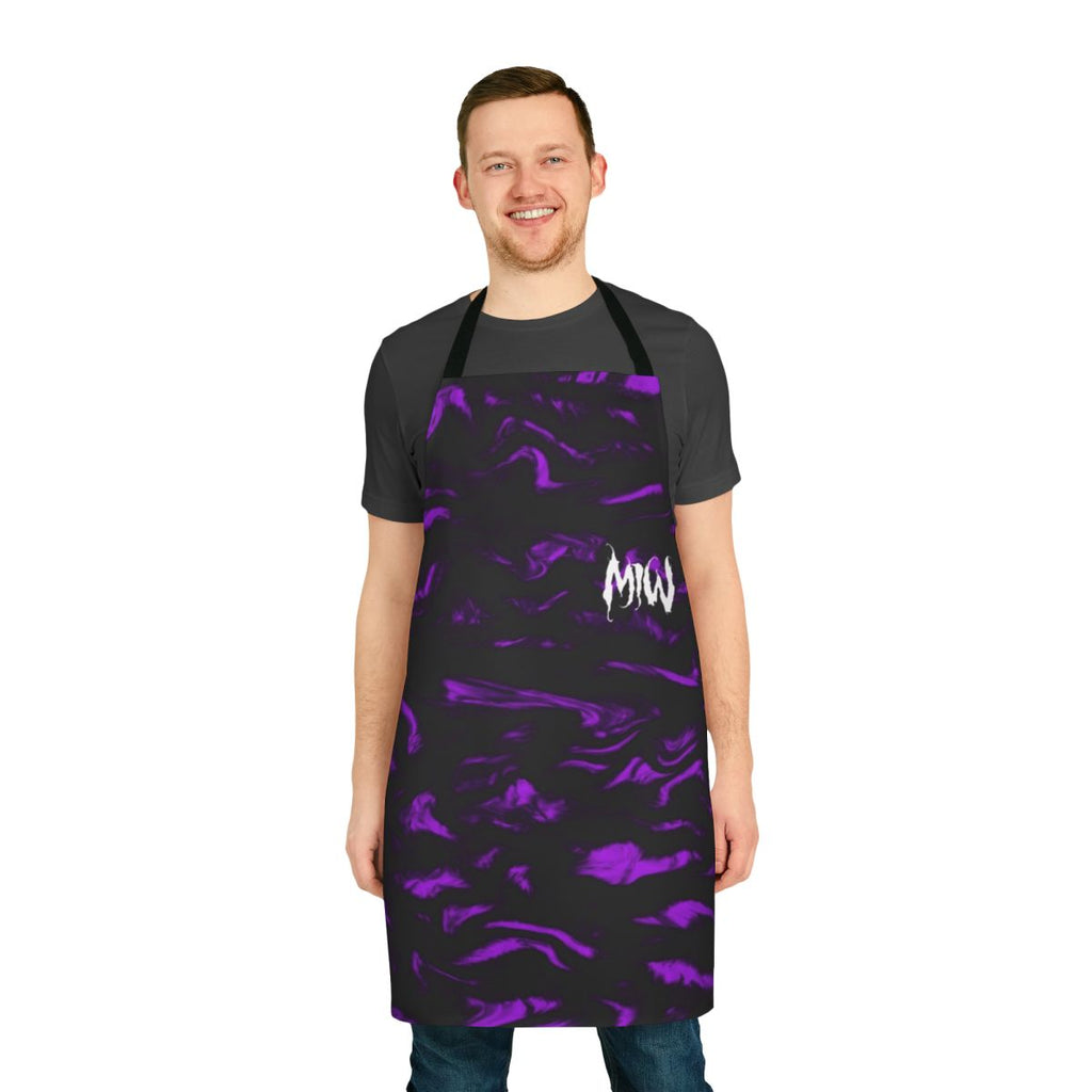 Motionless in White-inspired apron with a bold, dark design