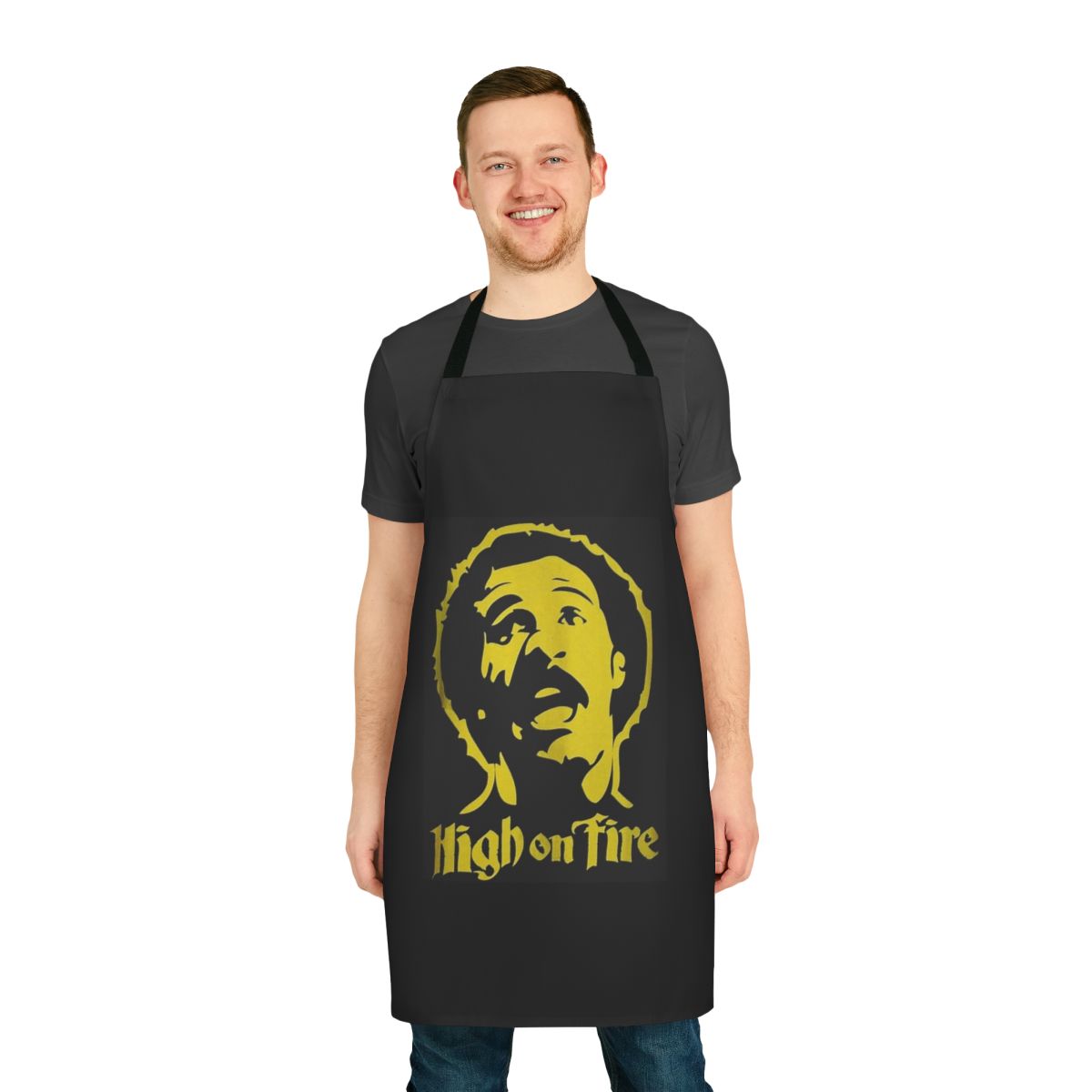 Durable apron featuring the High On Fire band logo for music fans