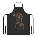 Apron featuring a vintage metal band design in various colors