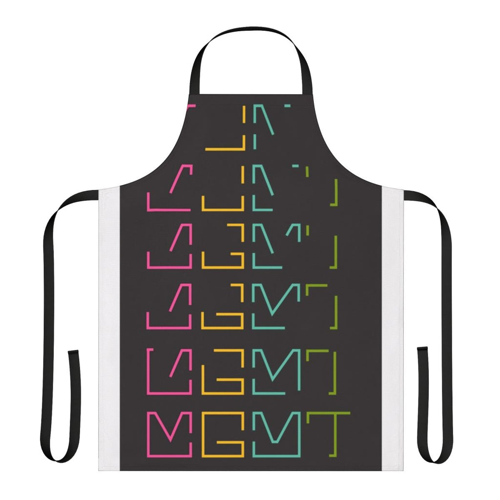 MGMT-inspired apron with a faded design