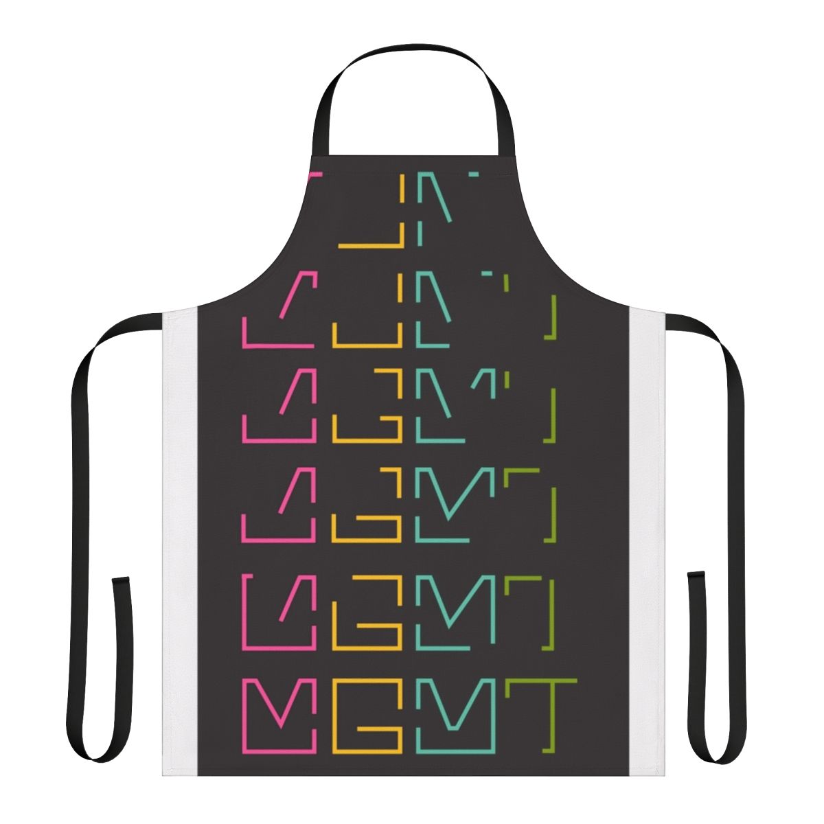 MGMT-inspired apron with a faded design