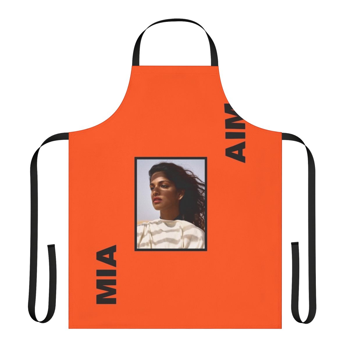 Mia Aim inspired kitchen apron with music and RnB design