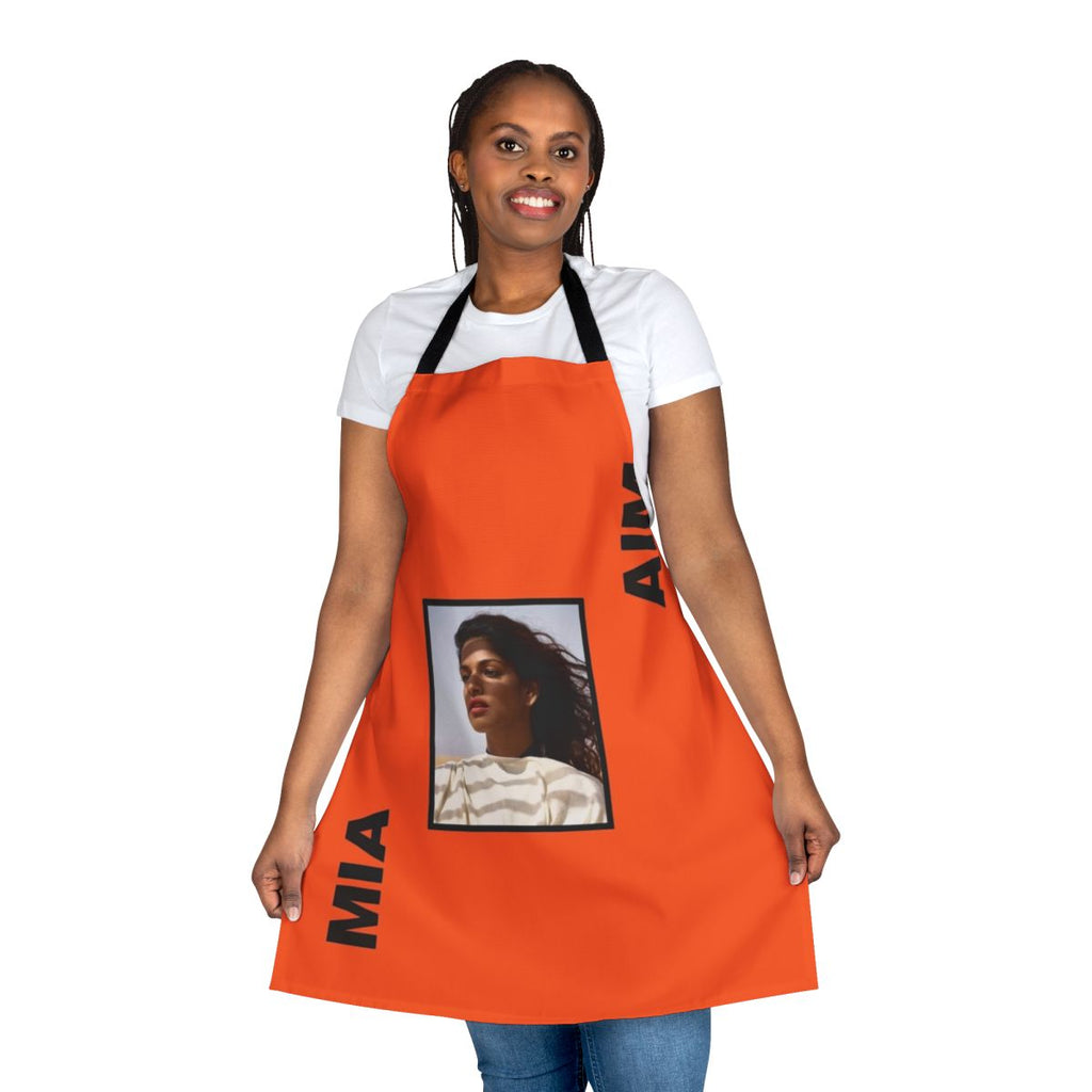 Mia Aim inspired kitchen apron with music and RnB design