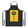 Midsommar-themed apron featuring floral designs and horror movie elements