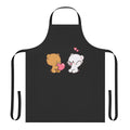 Cute and functional milk-themed mocha colored apron for the kitchen