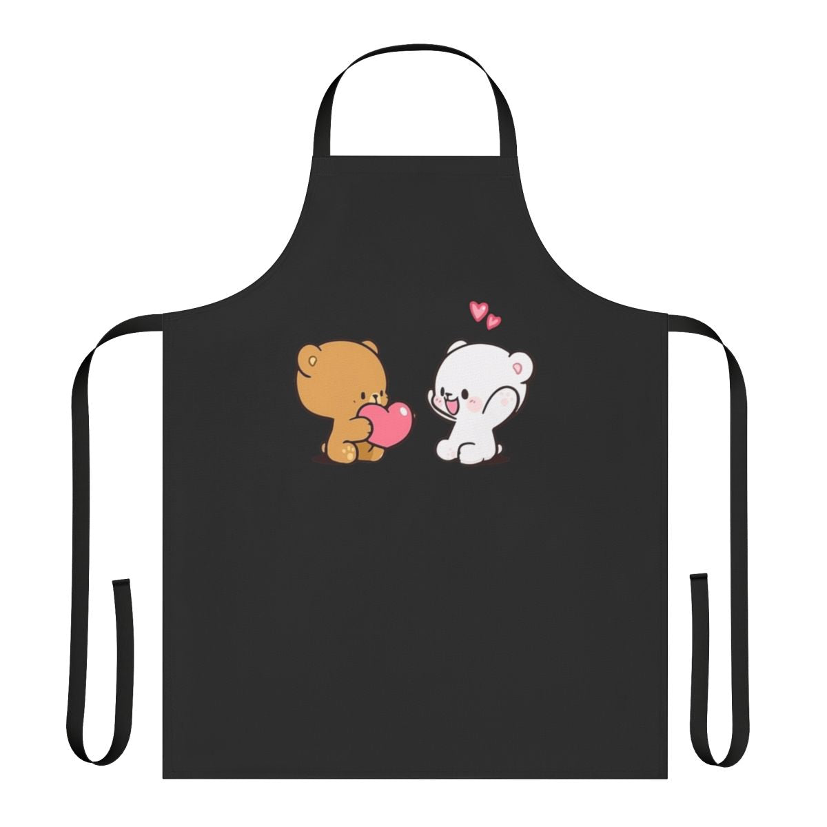 Cute and functional milk-themed mocha colored apron for the kitchen