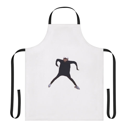 Stylish apron featuring a design inspired by Min Yoongi, the member of the popular K-pop group BTS.