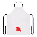 A durable, high-quality apron featuring the state of Missouri designed for cooking and baking enthusiasts.
