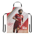 Apron featuring a stylish illustration of the famous football player Mohamed Salah
