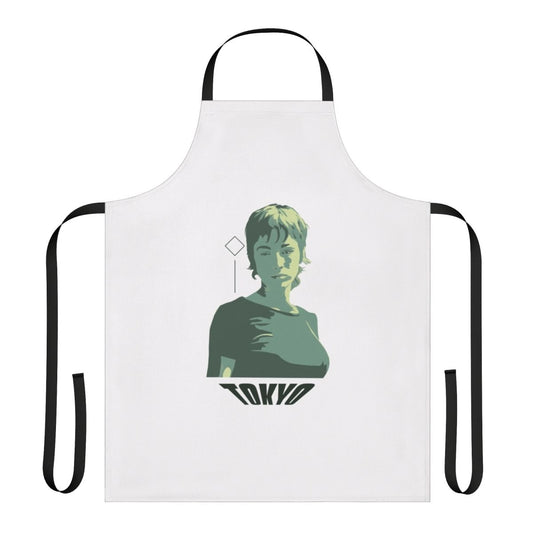 Apron featuring iconic imagery and characters from the acclaimed Netflix series "Money Heist"