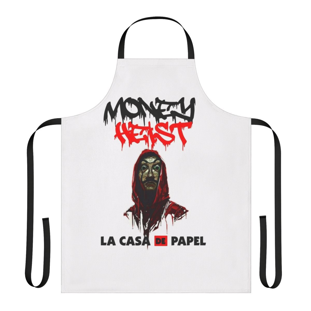 Money Heist inspired apron featuring the iconic logo design