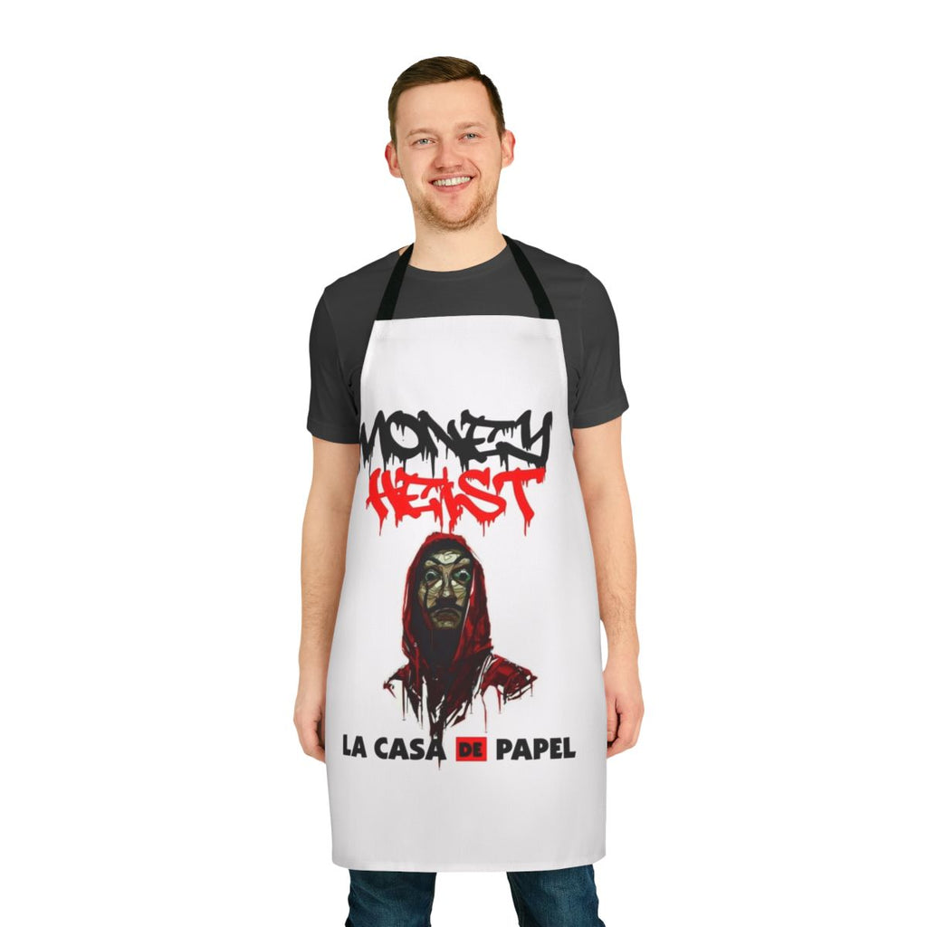 Money Heist inspired apron featuring the iconic logo design