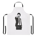 A high-quality apron featuring the iconic characters and imagery from the hit Netflix series Money Heist (La Casa de Papel).