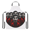 Money Heist themed apron with iconic characters and symbols