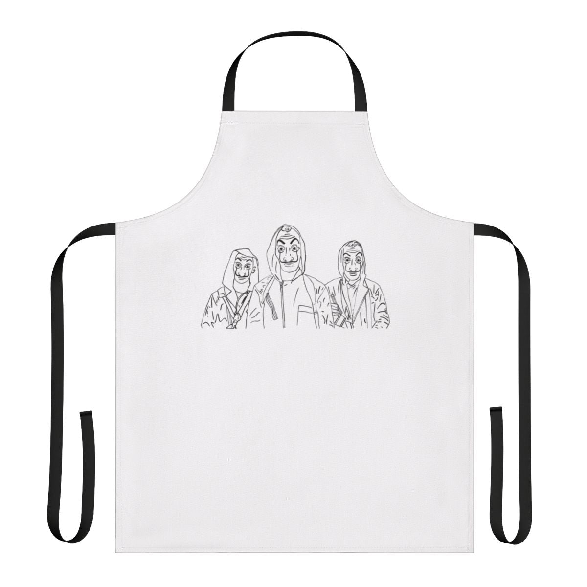 Money Heist Themed Apron with Red Jumpsuit Design