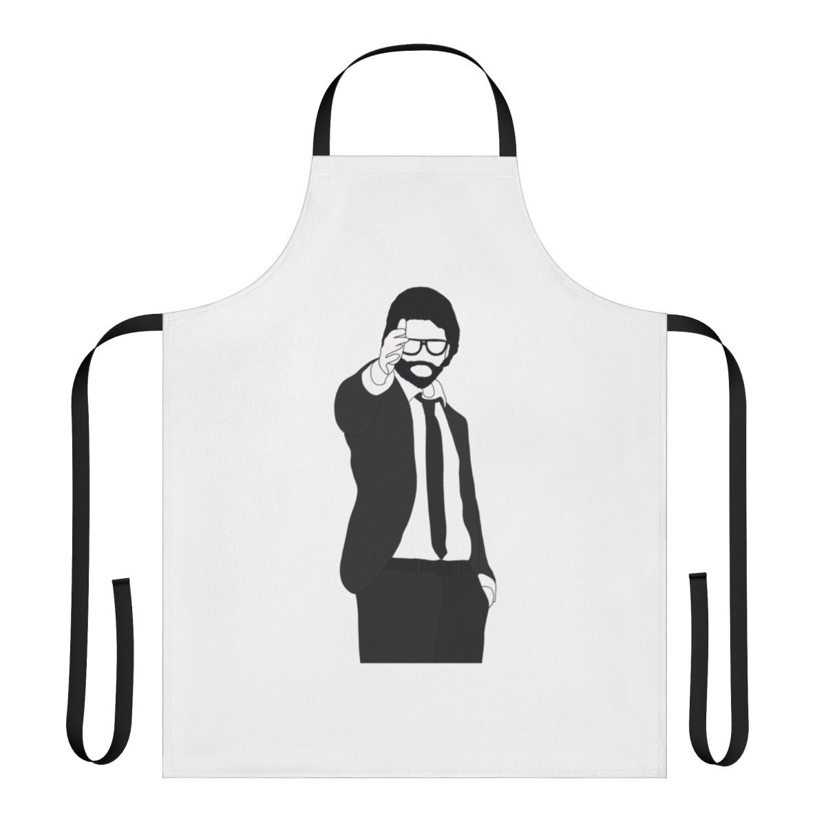Money Heist inspired apron with The Professor design