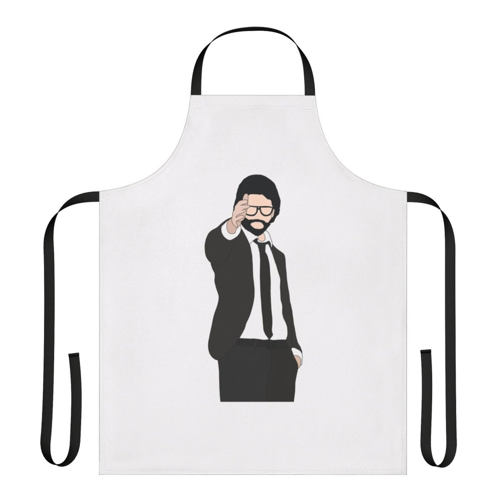 Money Heist inspired apron with The Professor character design