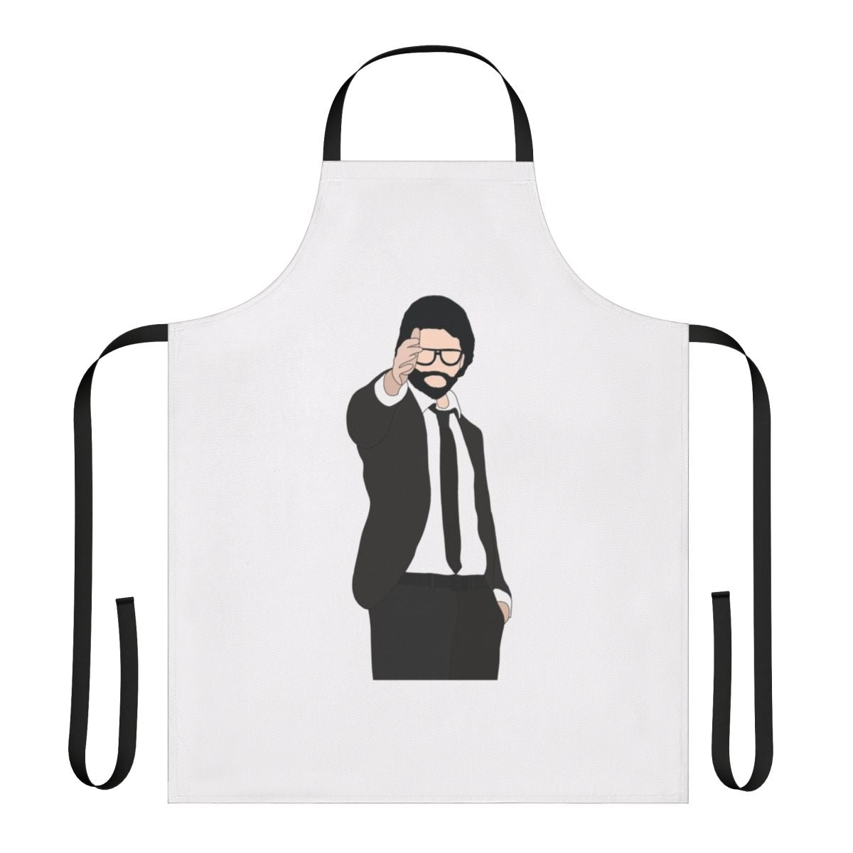 Money Heist inspired apron with The Professor character design
