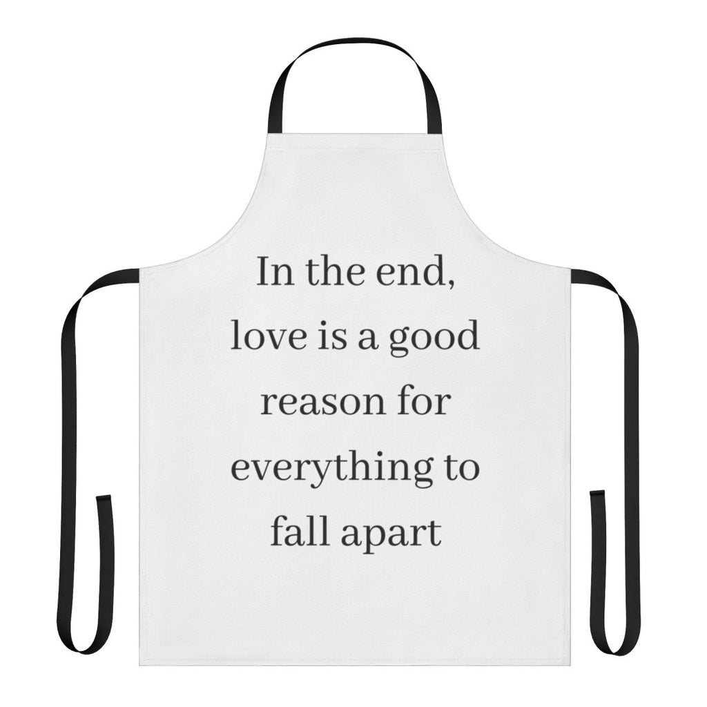 Money Heist inspired apron featuring a quote from the character Tokyo