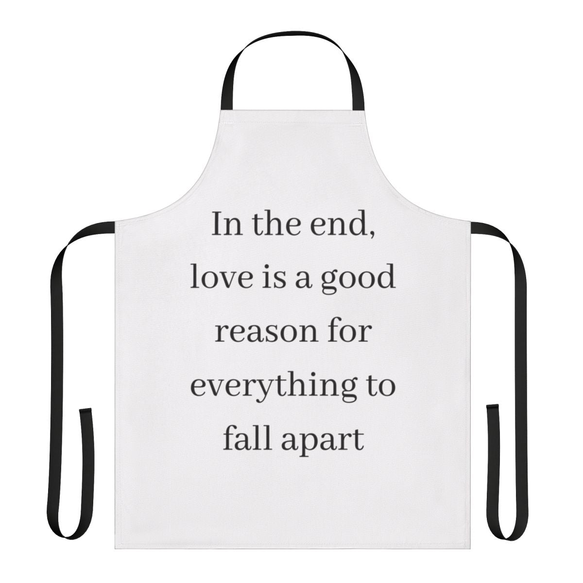 Money Heist inspired apron featuring a quote from the character Tokyo