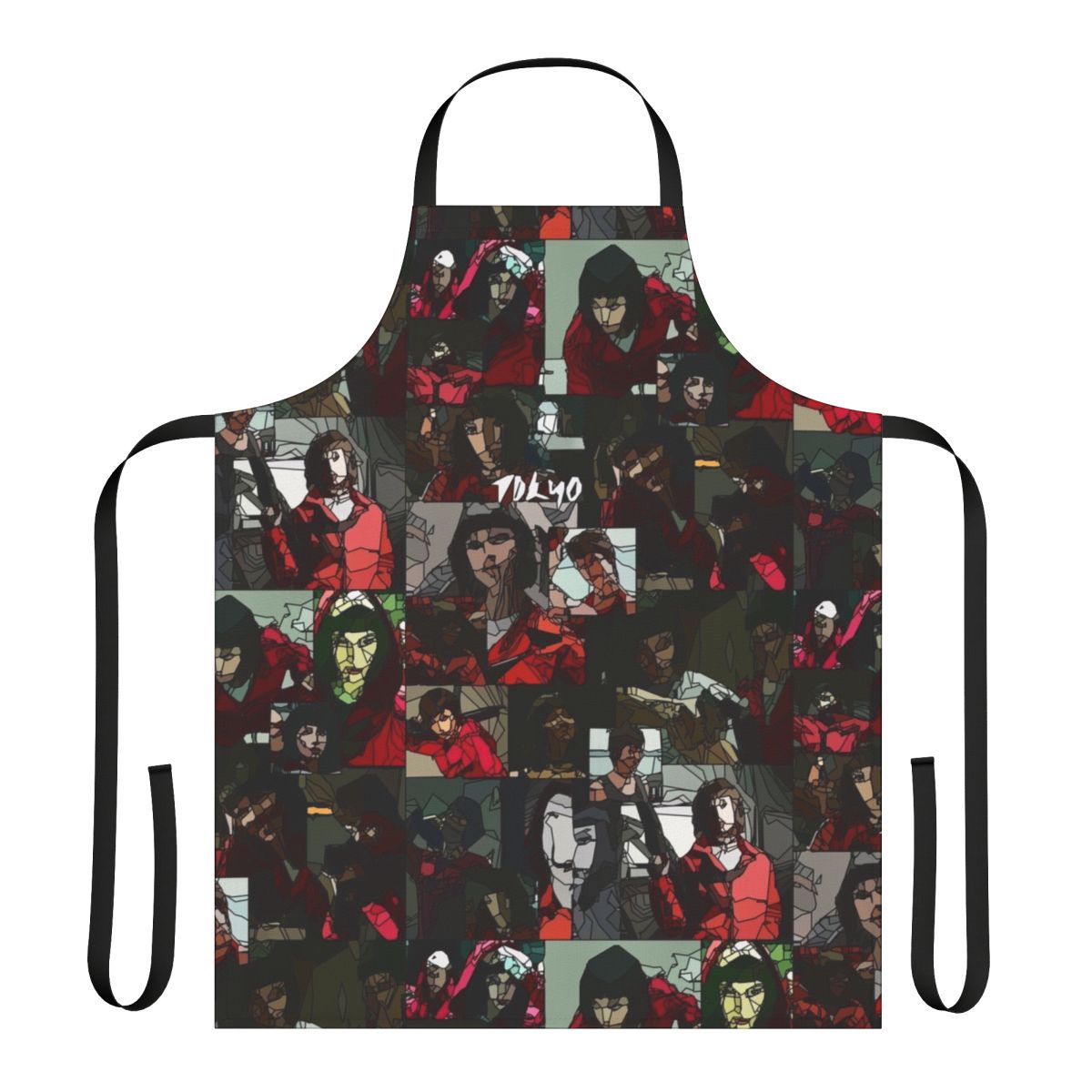 Money Heist inspired Tokyo fanart printed on a high-quality apron