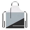 Stylish abstract minimal and geometric apron in monochrome colors