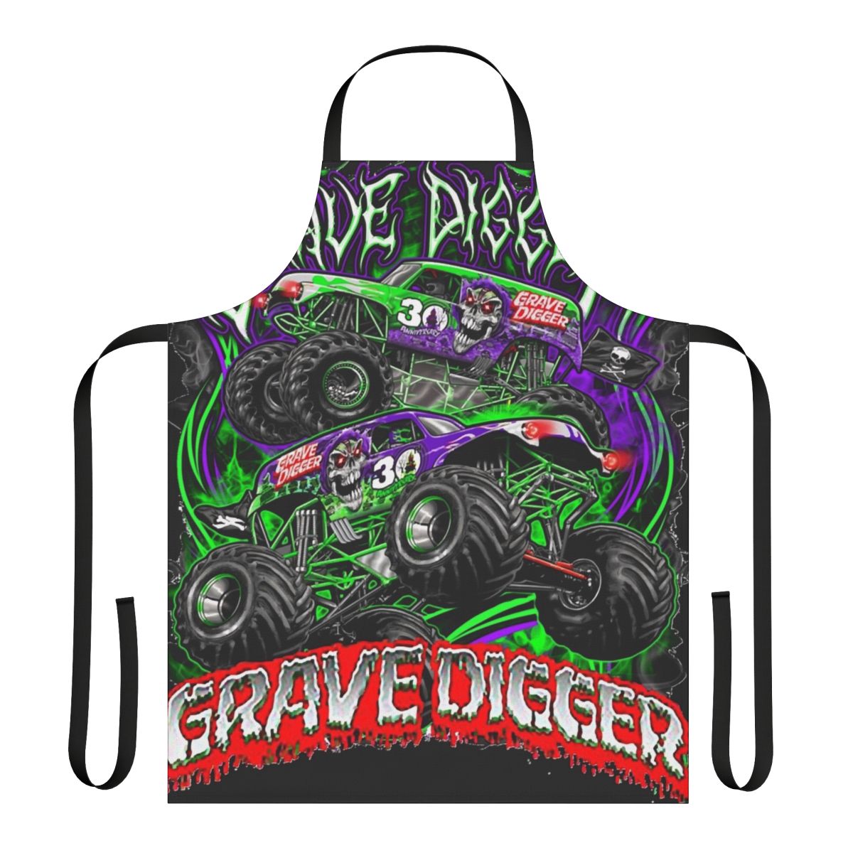 Monster Truck Grave Digger Design Apron