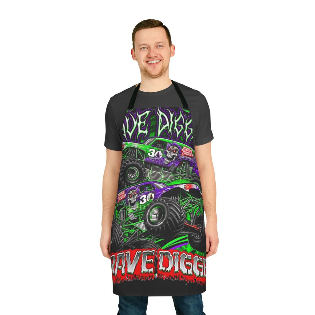 Monster Truck Grave Digger Design Apron