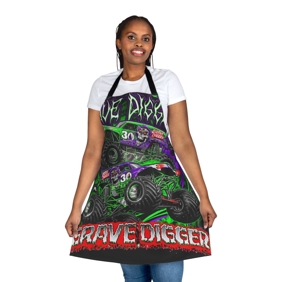 Monster Truck Grave Digger Design Apron